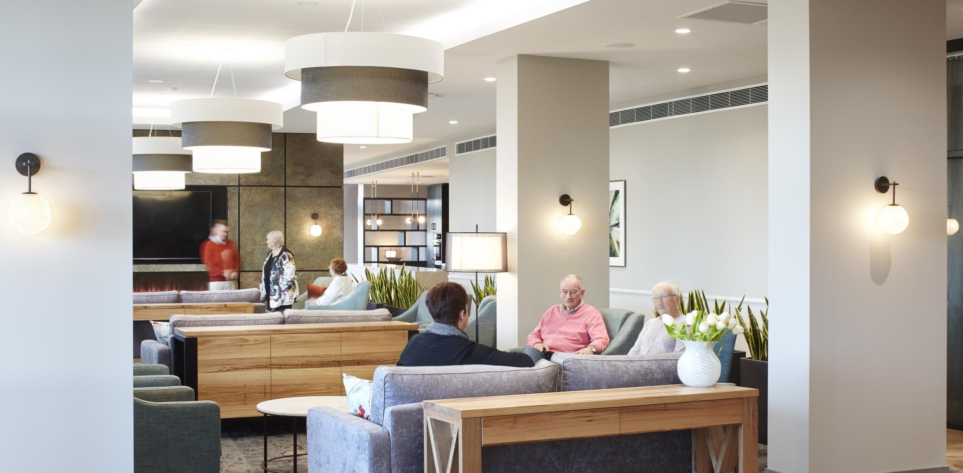 Baptcare Strathalan Aged Care interior seating area