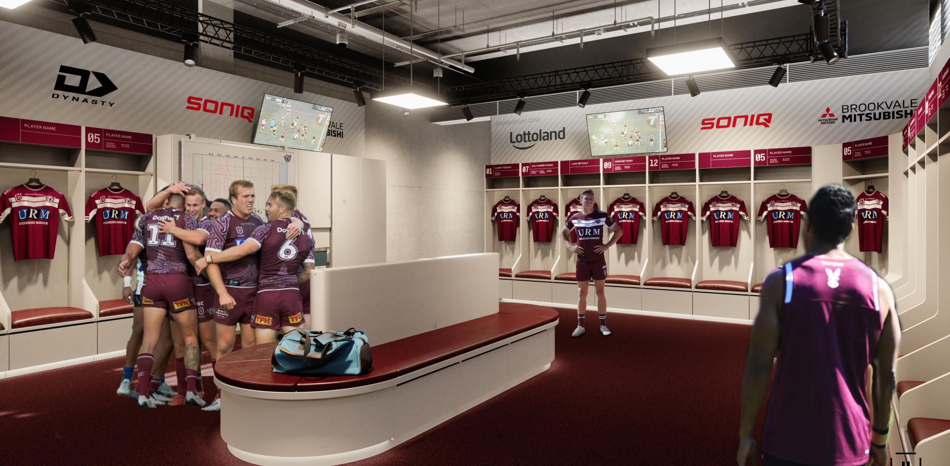 Manly Warringah Sea Eagles Centre change room