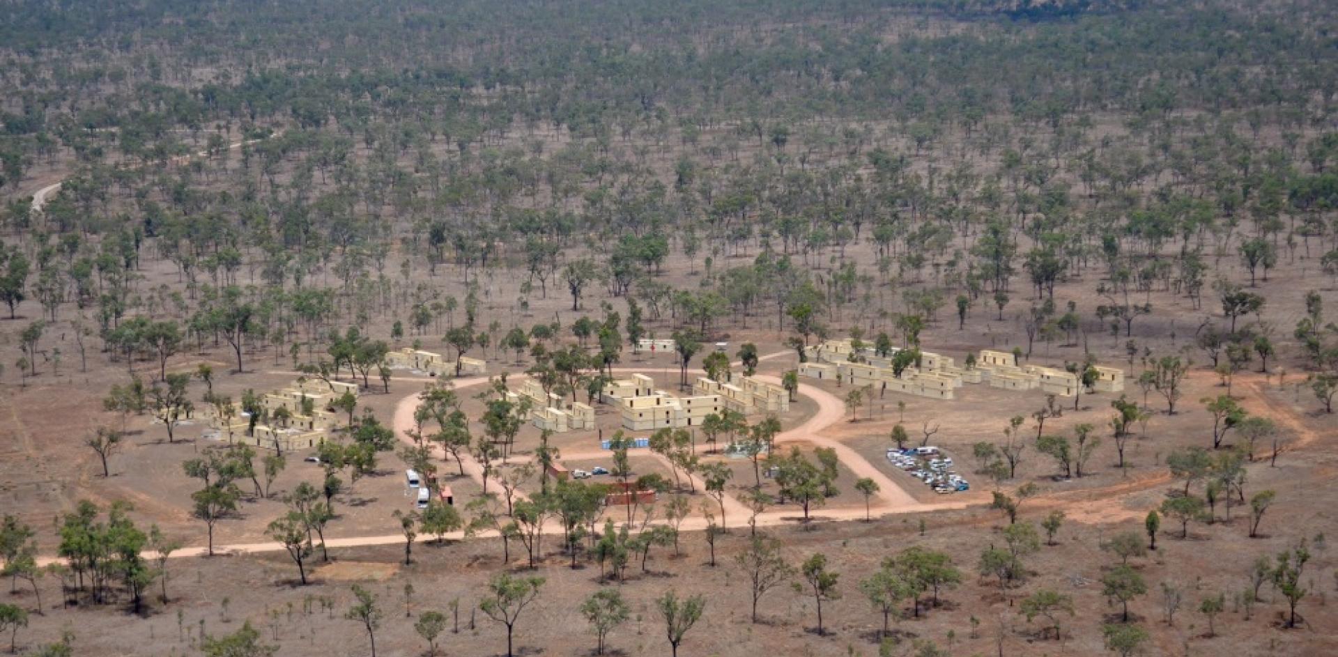 Defence base aerial view