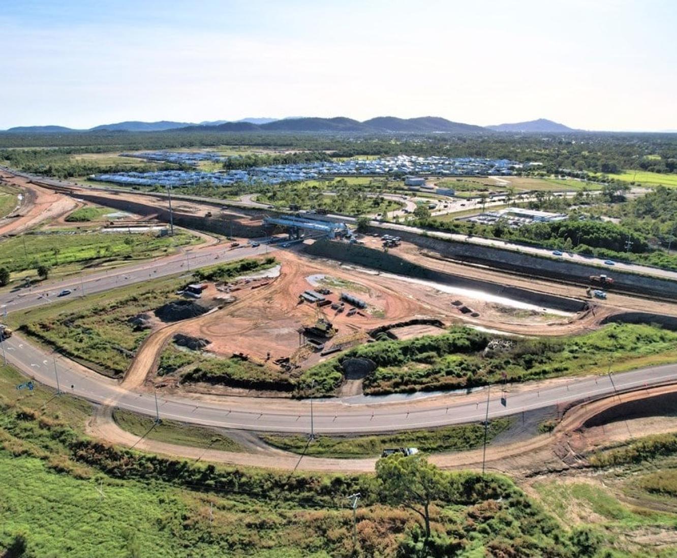 Townsville Ring Road aerial view