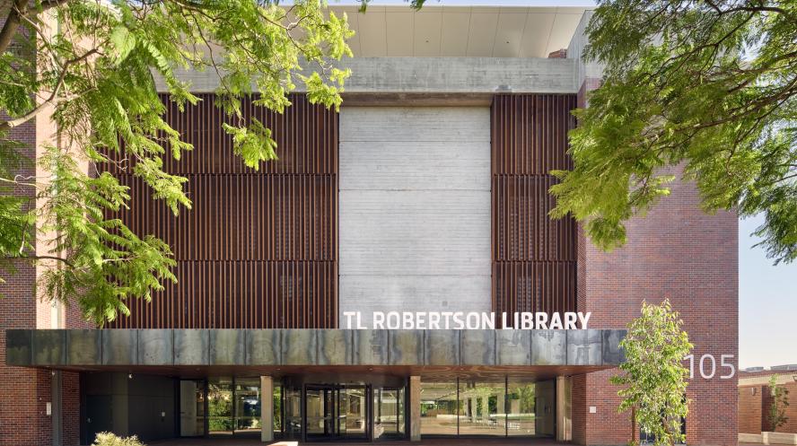 TL Robertson Library facade