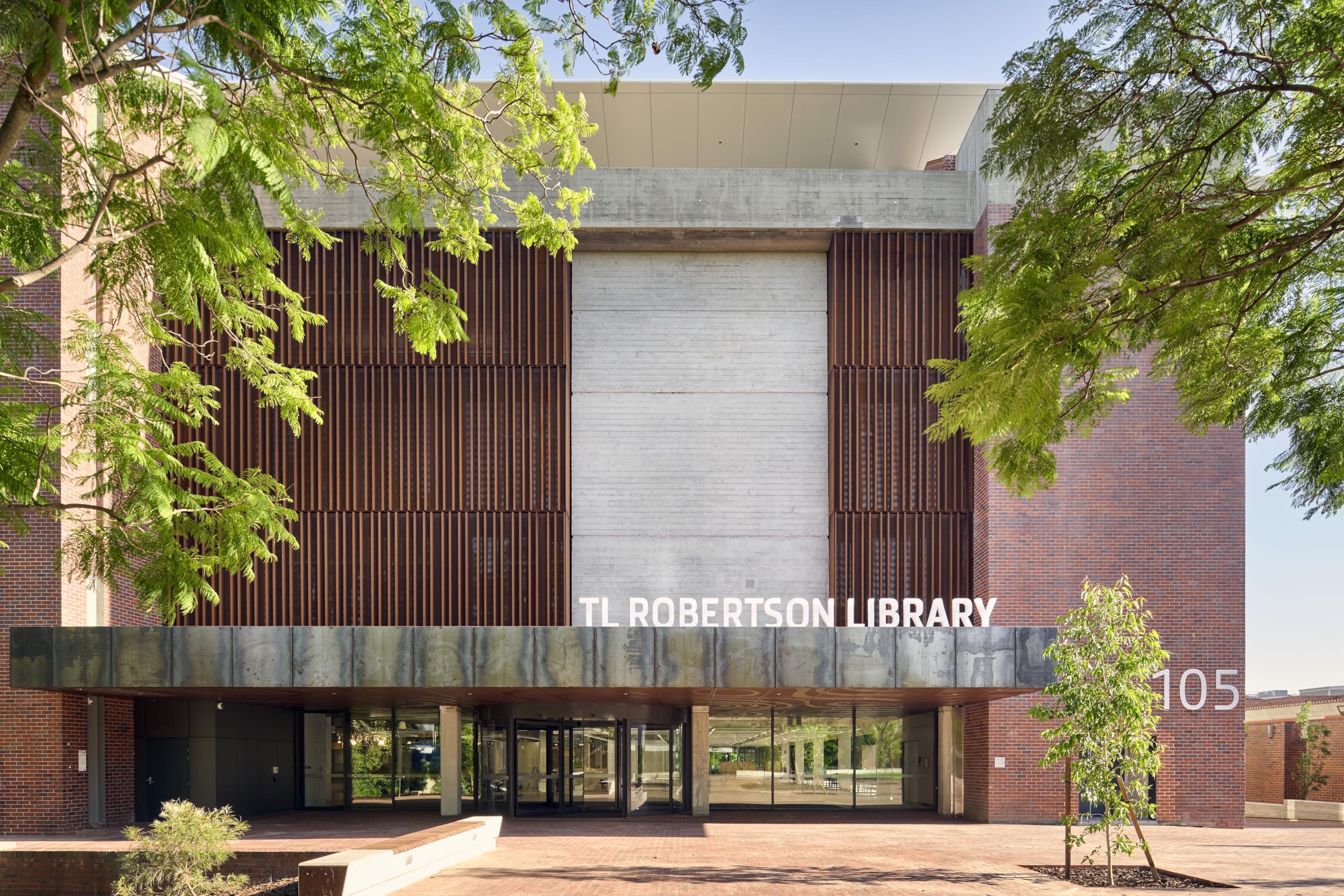 TL Robertson Library outside